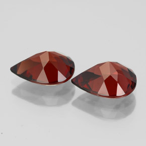 Pedras preciosas de granada almandina vermelho natural de  ct, formato de pêra, VVS-VS