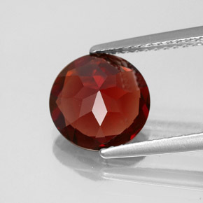 Granada Almandina Vermelho escuro Natural 2.54ct, Corte Redondo, VS