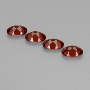 Pedras preciosas de granada almandina vermelho natural de  ct, corte oval, VVS