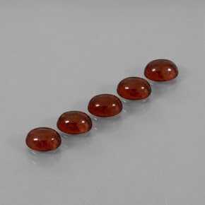 Pedras preciosas de Granada Almandina Vermelho natural de  ct, Corte Oval, Transparente