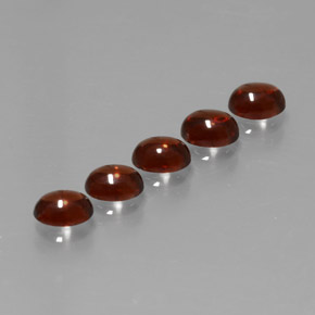 Pedras preciosas de Granada Almandina Vermelho natural de 2.58 ct, Corte Oval, Transparente