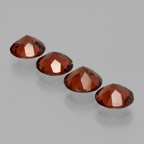 Pedras preciosas de Granada Almandina Vermelho natural de  ct, Corte Redondo, VS