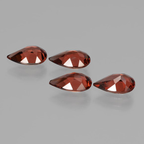 Pedras preciosas de Granada Almandina Vermelho natural de  ct, Formato de pêra, VS