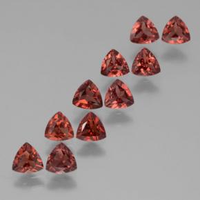 Pedras preciosas de granada almandina vermelho natural de 2,83 ct, trillion, VS