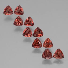Pedras preciosas de granada almandina vermelho natural de 2,83 ct, trillion, VS