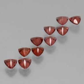 Pedras preciosas de granada almandina vermelho natural de 2,83 ct, trillion, VS
