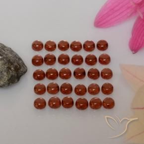 Pedras preciosas de Granada Almandina Vermelho Rosa Profundo natural de 5.86 ct, Redondo, Transparente