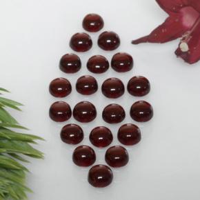 Pedras preciosas de granada almandina vermelho natural de 3,87 ct, corte redondo, transparente