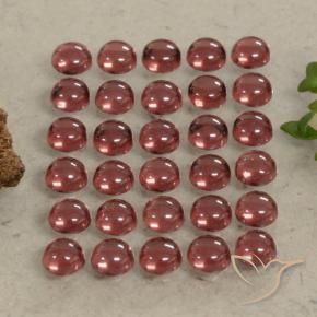 Pedras preciosas de Granada Almandina Vermelho escuro natural de 5.38 ct, Redondo, Transparente