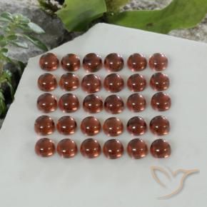 Pedras preciosas de Granada Almandina Vermelho escuro natural de 6.04 ct, Redondo, Transparente