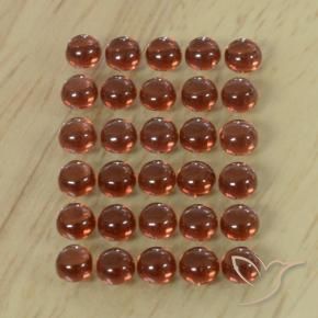 Pedras preciosas de Granada Almandina Vermelho escuro natural de 5.75 ct, Redondo, Transparente
