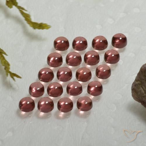 Pedras preciosas de Granada Almandina Vinho vermelho natural de 4.10 ct, Redondo, Transparente