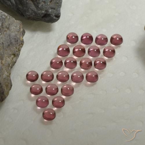 Pedras preciosas de Granada Almandina vermelho médio natural de 4.20 ct, Redondo, Transparente