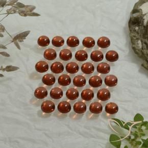 Pedras preciosas de Granada Almandina Vermelho Rosa Profundo natural de 4.98 ct, Corte Redondo, Transparente