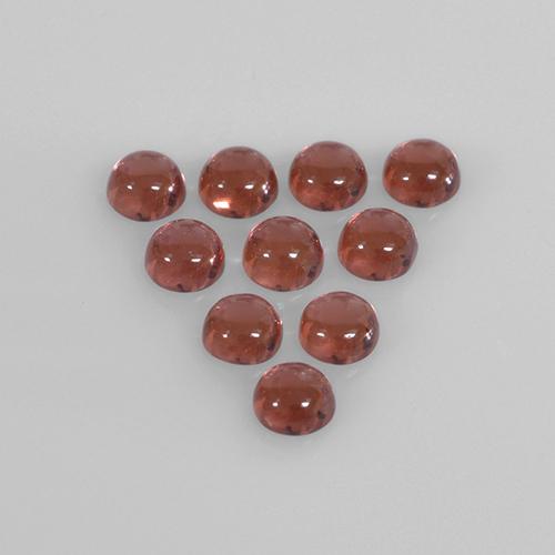 Pedras preciosas de granada almandina vermelho natural de 1,85 ct, corte redondo, transparente