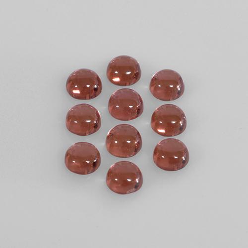 Pedras preciosas de granada almandina vermelho natural de 1,85 ct, corte redondo, transparente