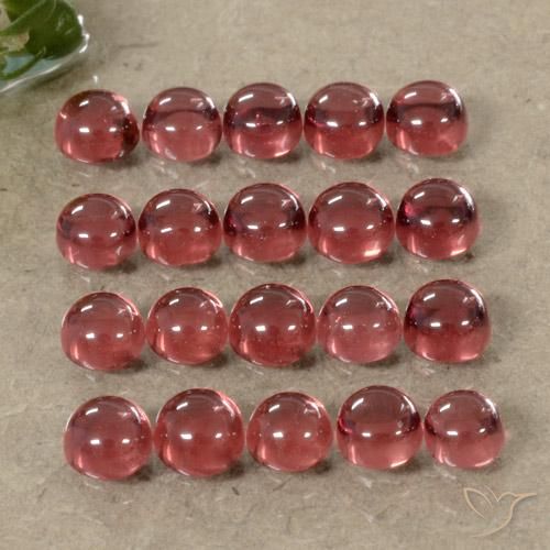 Pedras preciosas de Granada Almandina Vinho Tinto Profundo natural de 4.15 ct, Redondo, Transparente