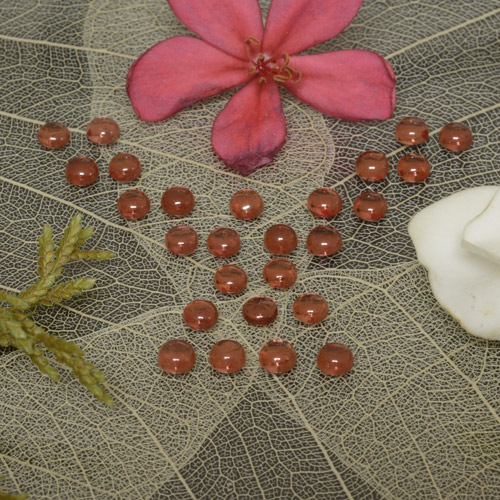 Pedras preciosas de Granada Almandina Vermelho médio-escuro natural de 4.27 ct, Corte Redondo, Transparente