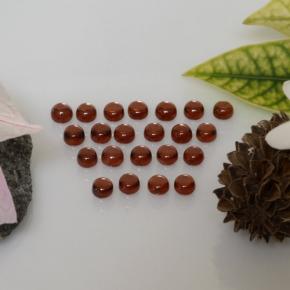 Pedras preciosas de Granada Almandina groselha vermelha natural de 4.46 ct, Corte Redondo, Transparente