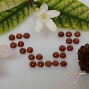 Pedras preciosas de Granada Almandina vermelho médio natural de 4.44 ct, Redondo, Transparente