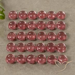 Pedras preciosas de Granada Almandina Vermelho escuro natural de 5.33 ct, Redondo, Transparente