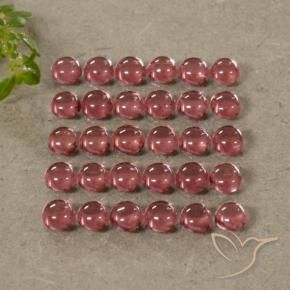 Pedras preciosas de Granada Almandina Vermelho escuro natural de 5.33 ct, Redondo, Transparente
