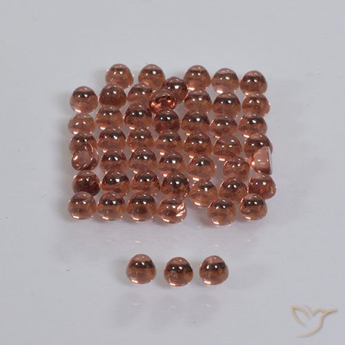 Pedras preciosas de granada almandina vermelho natural de 3,47 ct, corte redondo, transparente