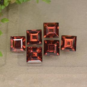 Pedras preciosas de Granada Almandina Vermelho natural de 2.82 ct, Quadrado, VVS-VS