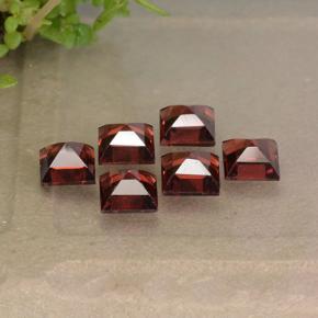 Pedras preciosas de Granada Almandina Vermelho natural de 2.82 ct, Quadrado, VVS-VS