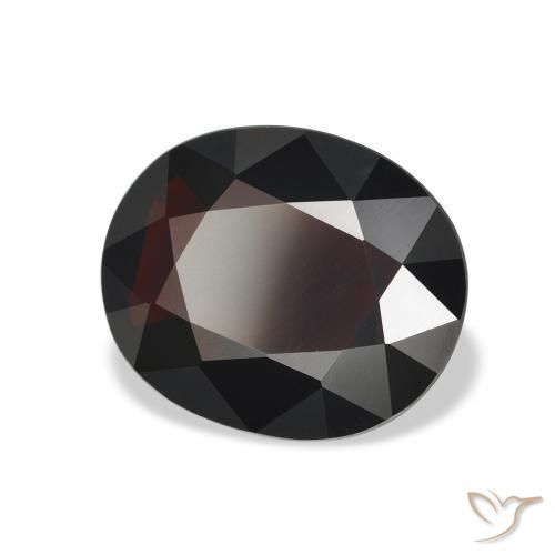 Granada Almandina Vermelho escuro Natural 3.57ct, oval, VVS-VS