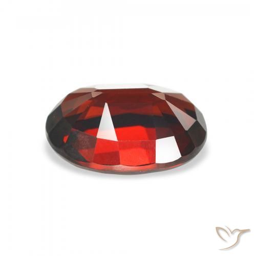 Granada Almandina Vermelho escuro Natural 3.14ct, oval, VVS-VS