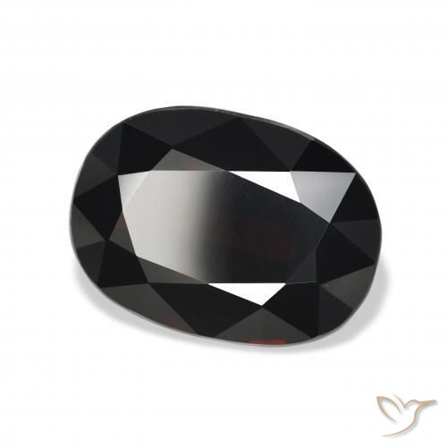 Granada Almandina vermelho escuro Natural 10.22ct, oval, VVS-VS