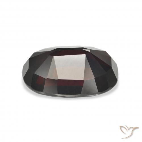 Granada Almandina vermelho escuro Natural 10.22ct, oval, VVS-VS