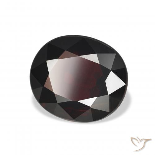 Granada Almandina vermelho escuro Natural 6.21ct, oval, VS
