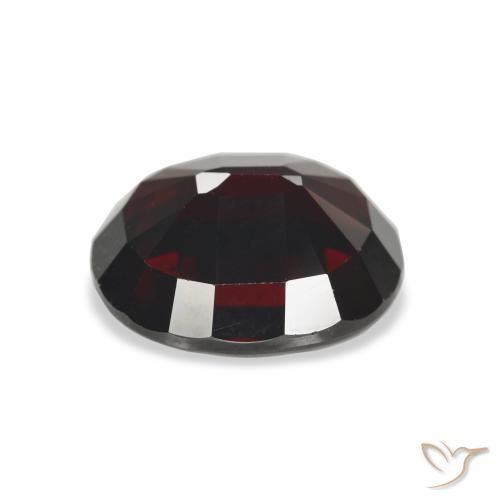 Granada Almandina vermelho escuro Natural 6.21ct, oval, VS