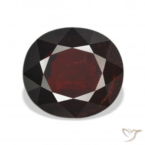 18.33ct Natural vermelho escuro Granada Almandina, oval, VVS-VS