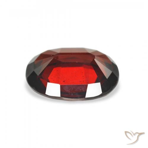 Granada Almandina Vermelho escuro Natural 2.85ct, oval, VVS-VS
