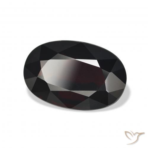 Granada Almandina vermelho escuro Natural 11.55ct, oval, VVS-VS
