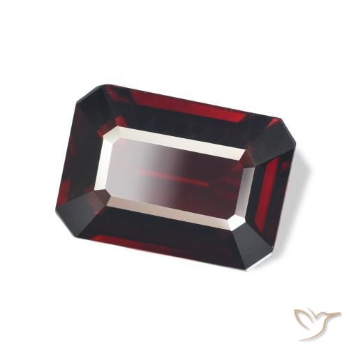 Granada Almandina Vermelho escuro Natural 6.03ct, Corte Octógono / Esmeralda, VVS-VS