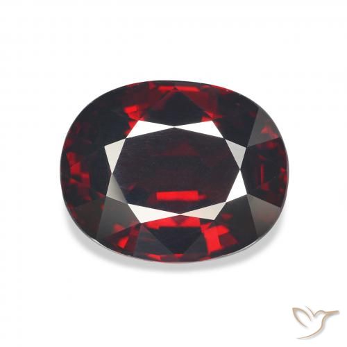 7.82ct Natural Vermelho escuro Granada Almandina, oval, VS