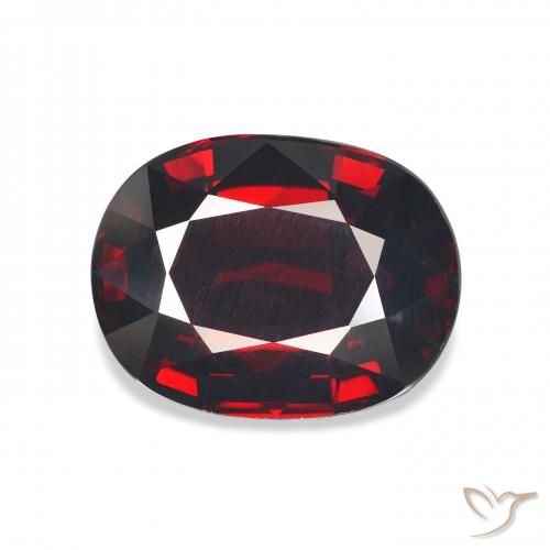 8.86ct Natural Vermelho escuro Granada Almandina, oval, VS