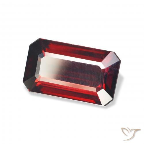 Granada Almandina Vermelho escuro Natural 6.08ct, Corte Octógono / Esmeralda, VVS-VS