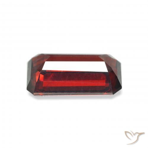 Granada Almandina Vermelho escuro Natural 6.08ct, Corte Octógono / Esmeralda, VVS-VS
