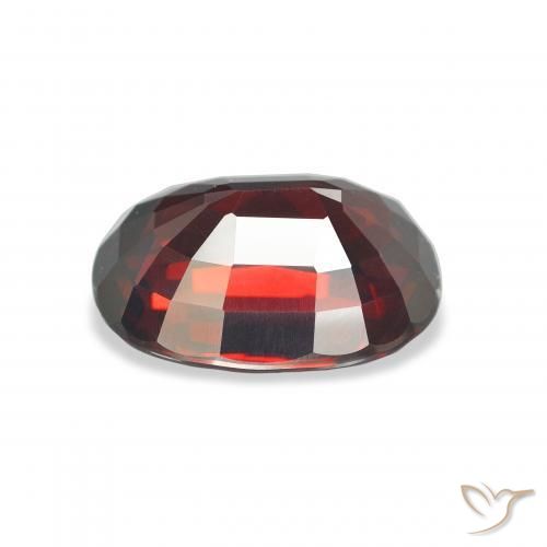 Granada Almandina Vermelho escuro Natural 5.77ct, oval, VVS-VS