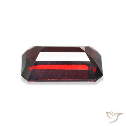 Granada Almandina Vermelho escuro Natural 7.60ct, Corte Octógono / Esmeralda, VVS-VS