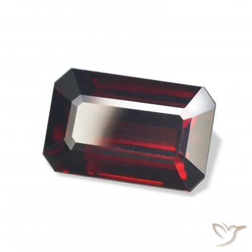 Granada Almandina Vermelho escuro Natural 10.32ct, Corte Octógono / Esmeralda, VVS-VS