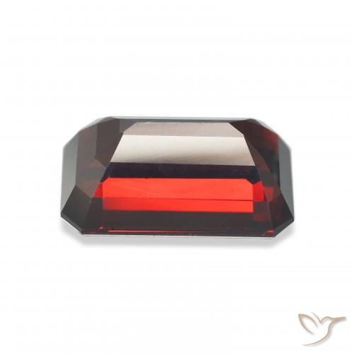 Granada Almandina Vermelho escuro Natural 10.32ct, Corte Octógono / Esmeralda, VVS-VS