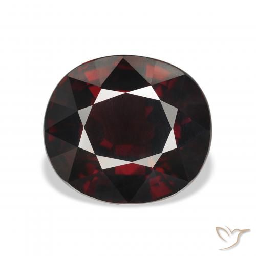 7.90ct Natural Vermelho escuro Granada Almandina, oval, VVS-VS