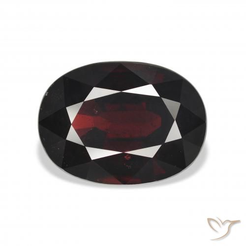 10.54ct Natural vermelho escuro Granada Almandina, oval, VS