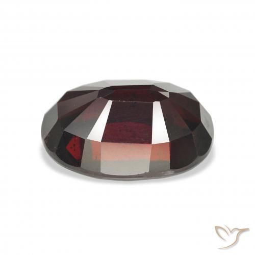 Granada Almandina vermelho escuro Natural 10.54ct, oval, VS
